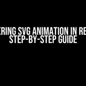 Mastering SVG Animation in React: A Step-by-Step Guide