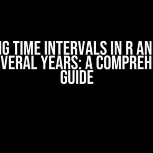 Plotting Time Intervals in R and Tiling for Several Years: A Comprehensive Guide